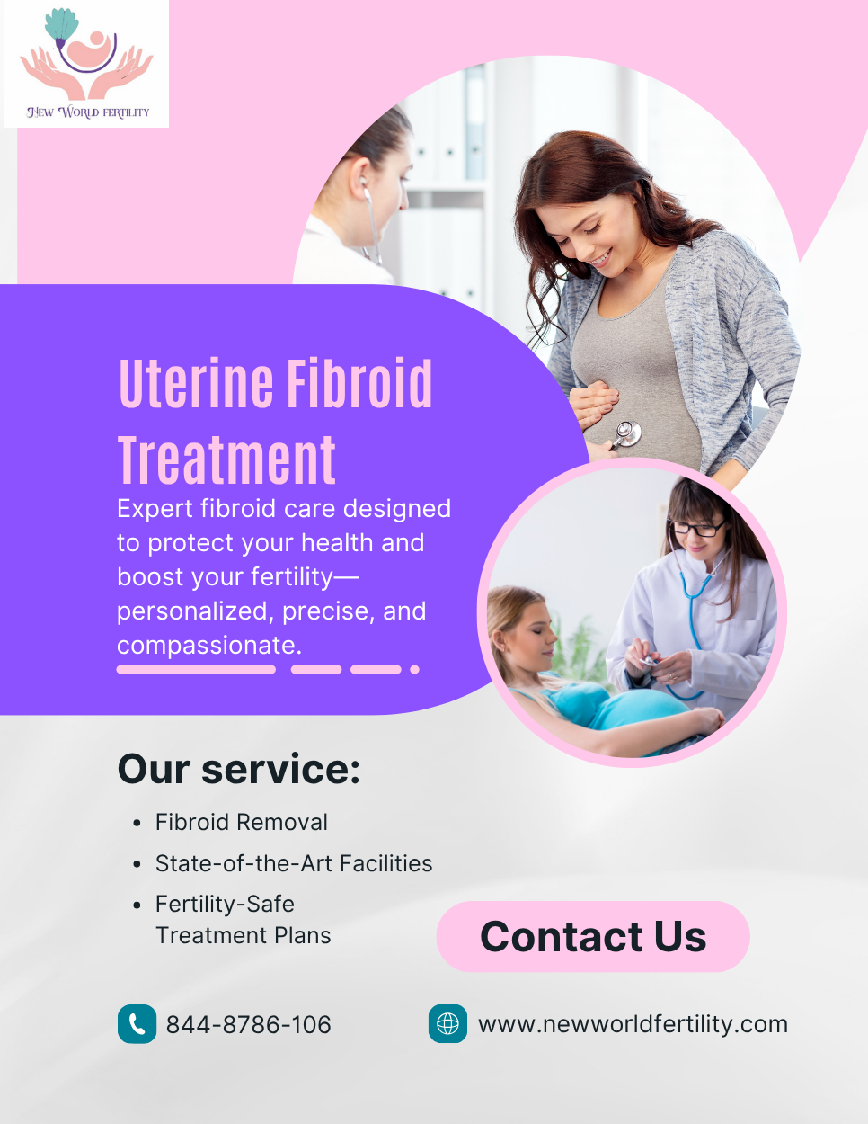 Uterine Fibroids and Fertility: Causes, Symptoms, Diagnosis & Treatment at New World Fertility